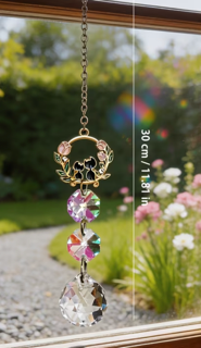 Sun catchers - Cat Flower Prism