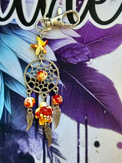Sun catchers - Dream Catcher Keyring brown