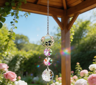 Sun catchers - Cat Flower Prism