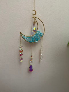 Sun catchers -Moon - Blue