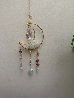 Sun catchers -Moon - White